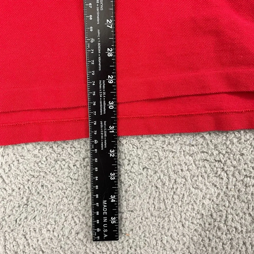 Polo Ralph Lauren Big Pony Polo Men 5XB Red Cotton 3 Short Sleeve